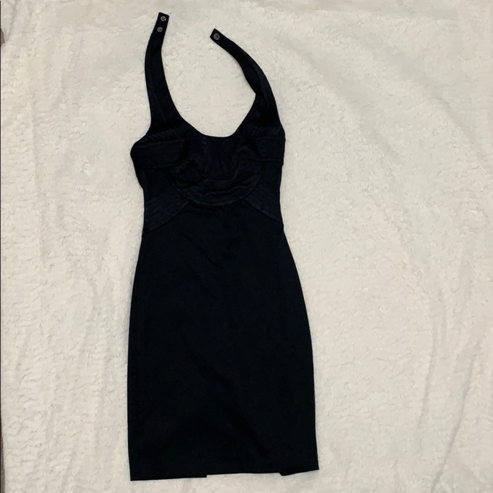 Guess by Marciano Black Halter Dress